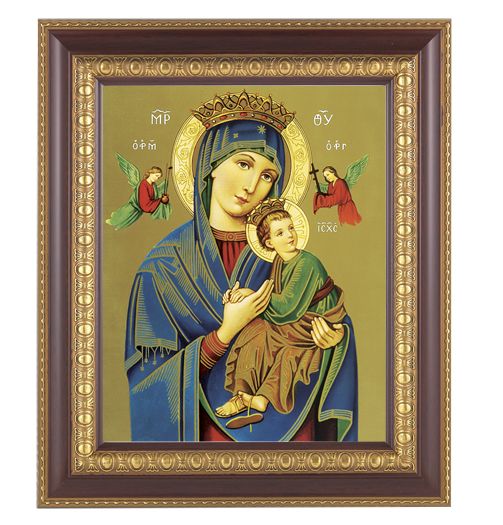 Our Perpetual Help Picture Framed Wall Art Decor Large