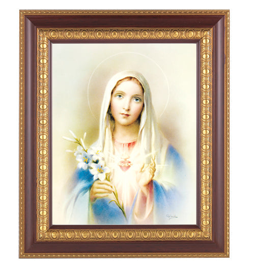 Immaculate Heart of Mary Picture Framed Wall Art Decor