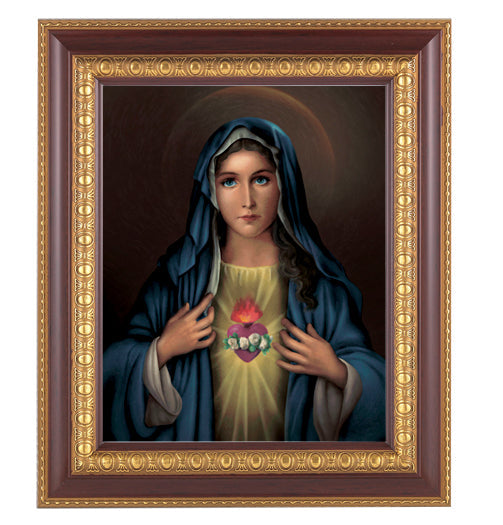 Immaculate Heart of Mary Picture Framed Wall Art Decor