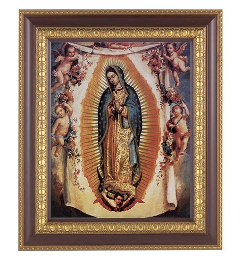 Our Lady of Guadalupe with Angels Framed Wall Art Decor