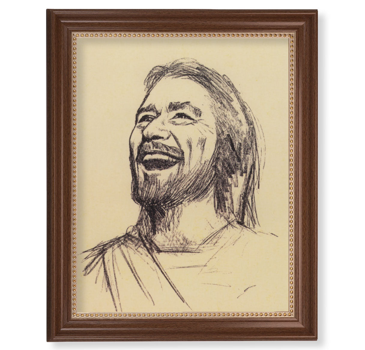 Laughing Christ Picture Framed Wall Art Decor Extra Large