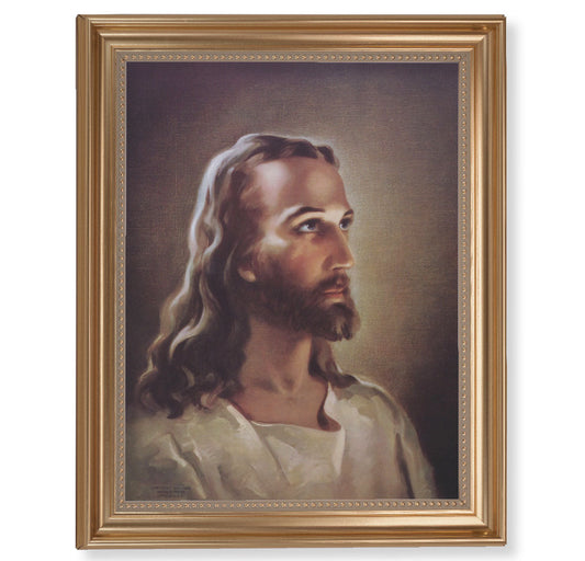 Head of Christ Picture Framed Wall Art Decor Extra Large