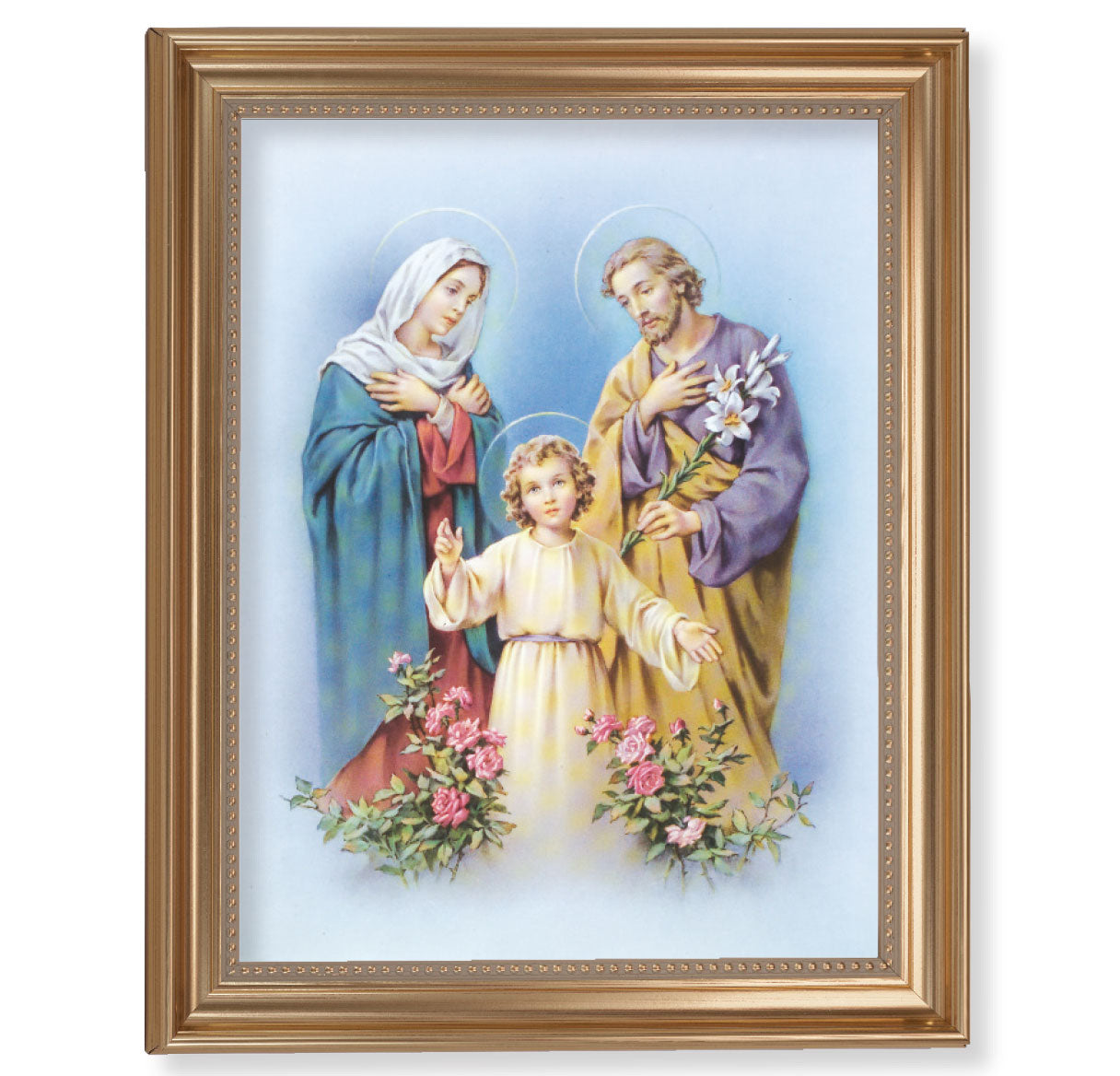 Holy Family Picture Framed Wall Art Decor Extra Large Gold-Leaf