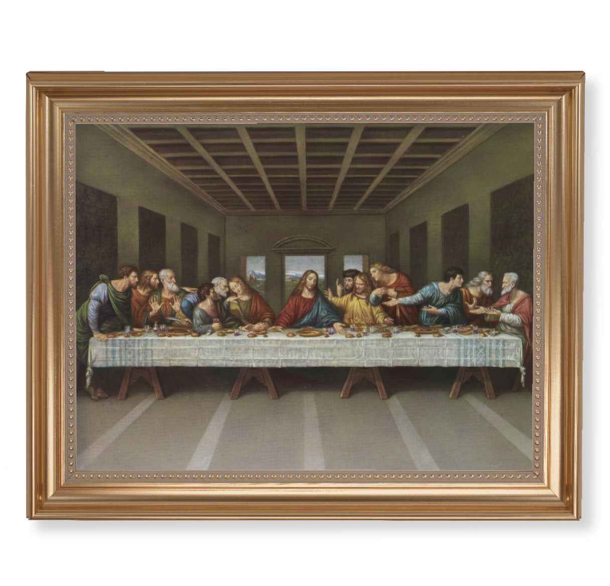 Last Supper Picture Framed Wall Art Decor Extra Large