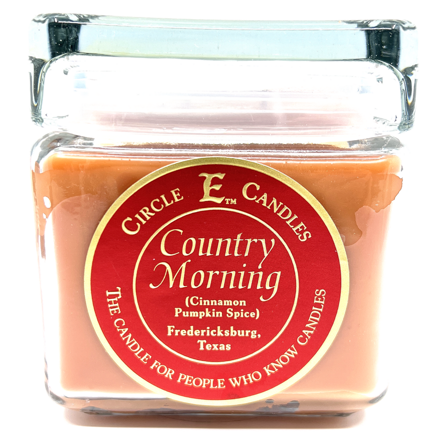 Circle E Candles, Country Morning Scent, Medium Size Jar Candle, 32oz, 2 Wicks