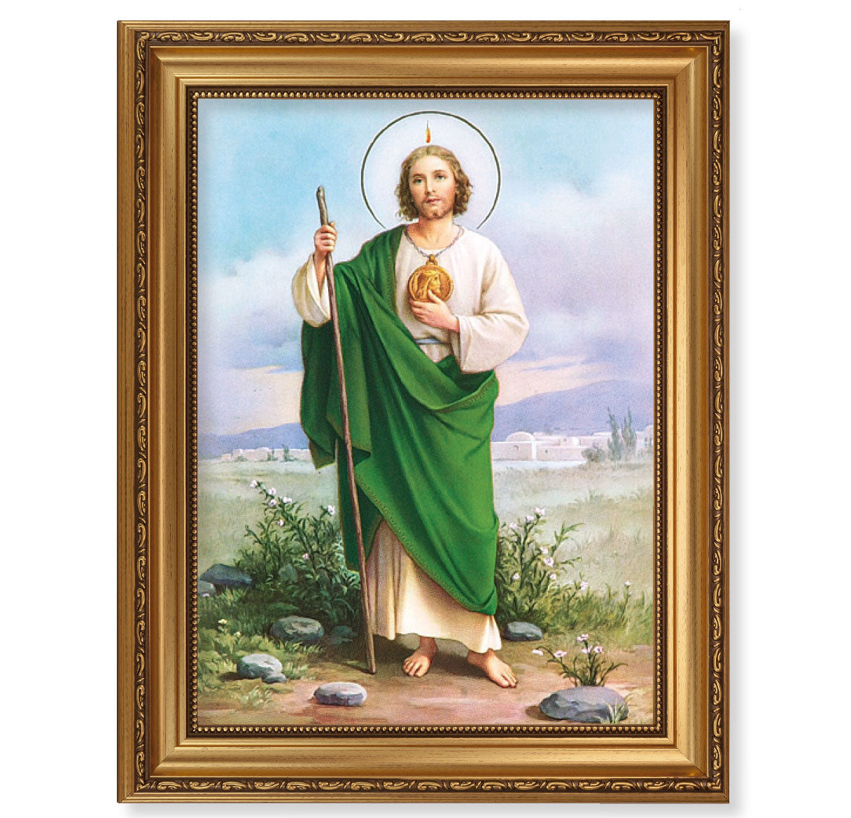 St. Jude Antique Picture Framed Wall Art Decor Extra Large