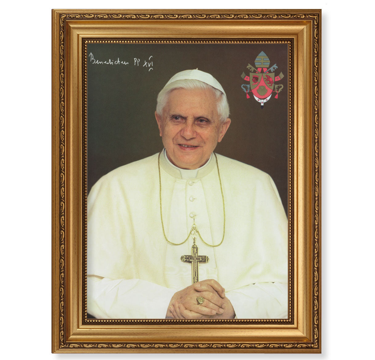 Pope Benedict XVI Antique Picture Framed Wall Art Decor Extra Large