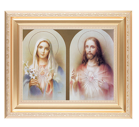 The Sacred Hearts Picture Framed Wall Art Decor Large