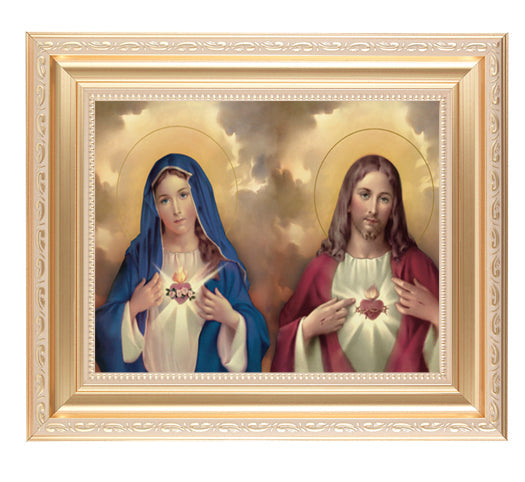 The Sacred Hearts Picture Framed Wall Art Decor Large