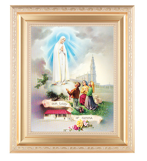Our Lady of Fatima Picture Framed Wall Art Decor Large