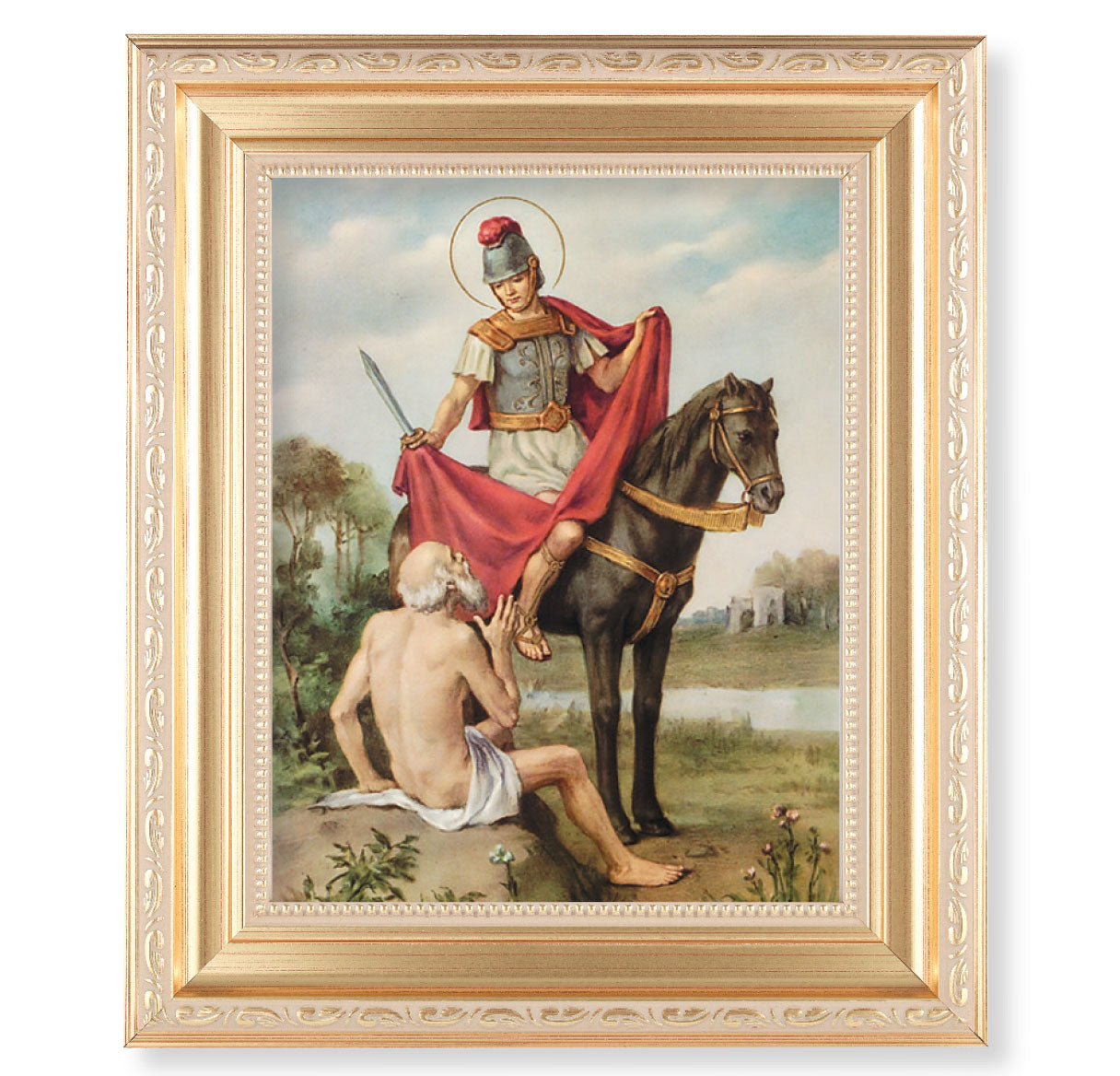 St. Martin of Tours Blessing Picture Framed Wall Art Decor