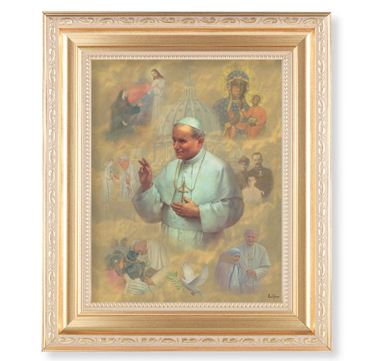 St. John Paul II Picture Framed Wall Art Decor Large