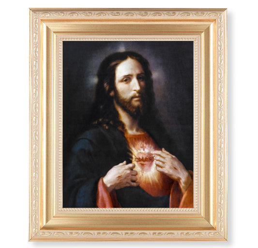 Sacred Heart of Jesus Picture Framed Wall Art Decor Large