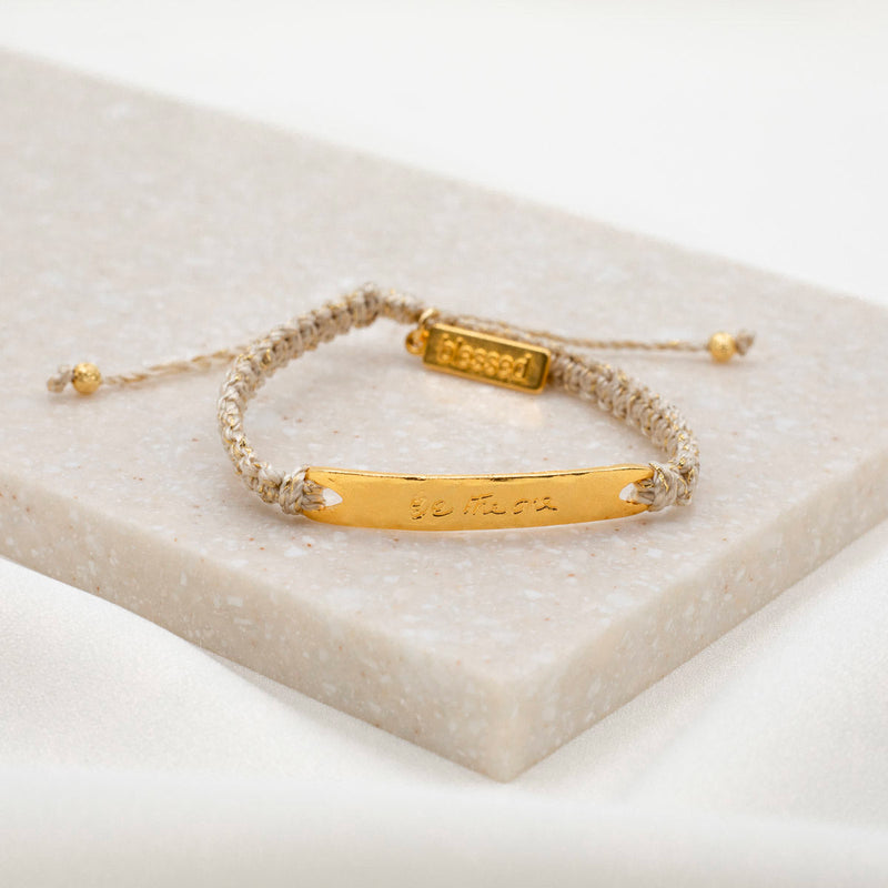Be The One Blessing Bracelet - Metallic Inspirational Gift