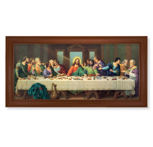 Last Supper Picture Framed Wall Art Decor Extra Large