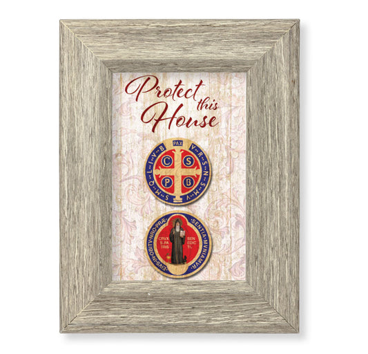 St. Benedict House Blessing Picture Framed Wall Art Decor