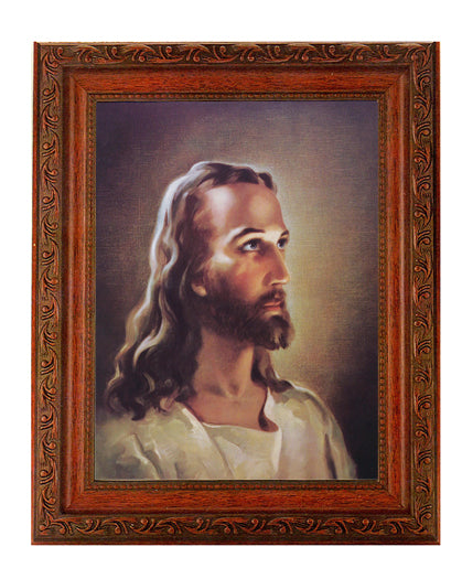 Head of Christ Picture Framed Wall Art Decor Large Frame