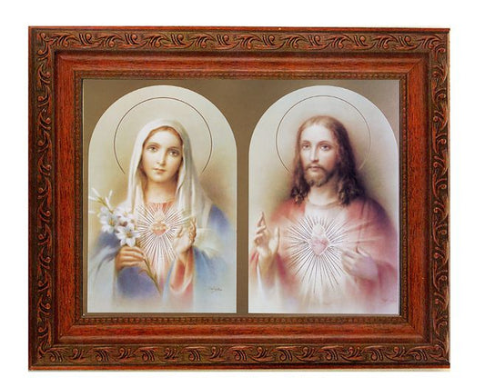 The Sacred Hearts Picture Framed Wall Art Decor Large