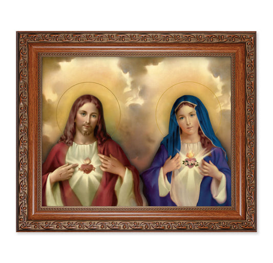 The Sacred Hearts Picture Framed Wall Art Decor Large