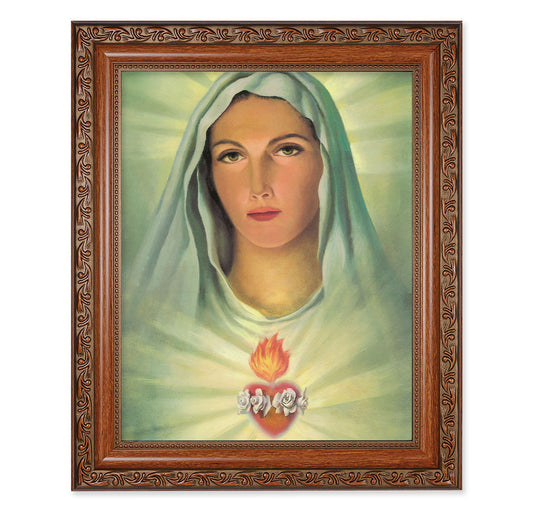 Immaculate Heart of Mary Picture Framed Wall Art Decor