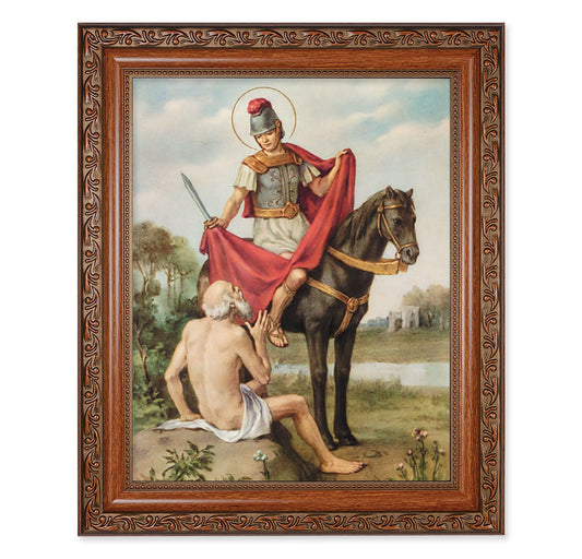 St. Martin of Tours Picture Framed Wall Art Decor Large