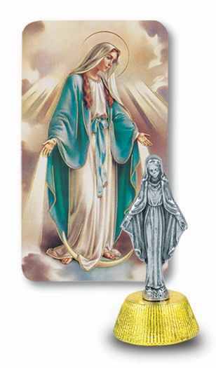 Small Catholic Our Lady of Grace Auto Statue Figurine