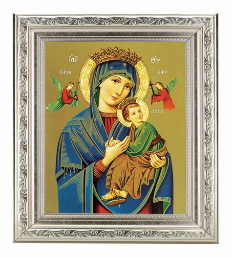 Our Lady of Perpetual Help Picture Framed Wall Art Decor