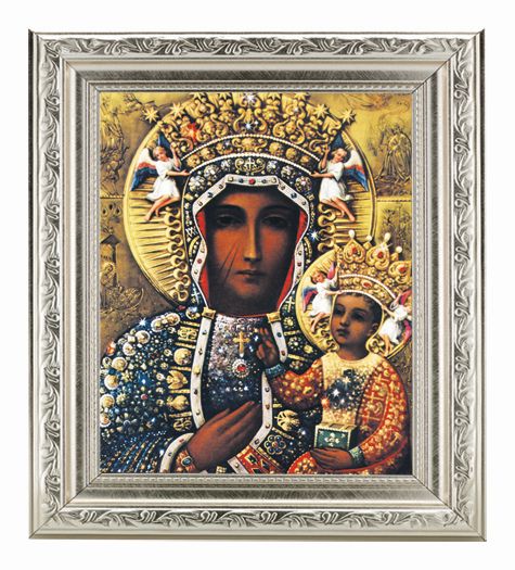 Our Lady of Czestochowa Picture Framed Wall Art Decor