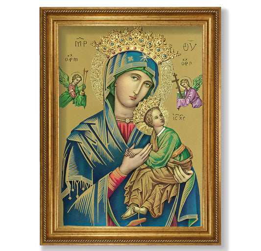 Our Lady of Perpetual Help Picture Framed Wall Art Decor