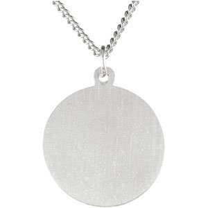Extel Medium Sterling Silver Mens Catholic St. Michael Medal Charm