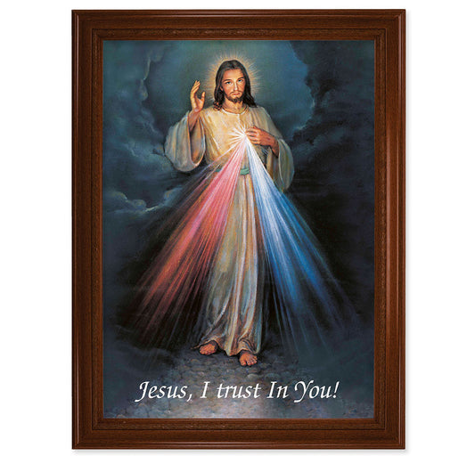 Divine Mercy Picture Framed Wall Art Decor Extra Large
