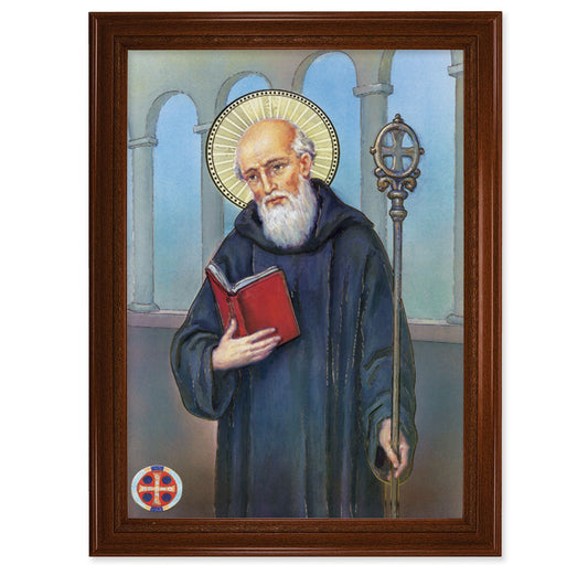 St. Benedict Picture Framed Wall Art Decor Extra Large