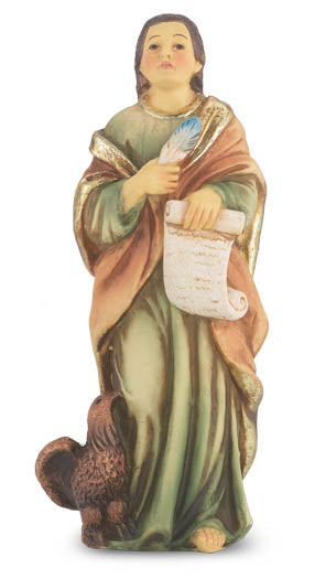 Small Catholic 4 Inch St. John The Evangelist Statue
