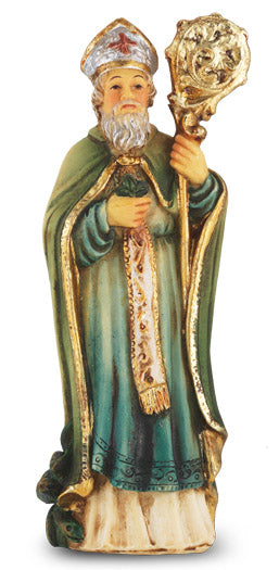 Small Catholic 4 Inch St. Patrick Hand Painted Statue
