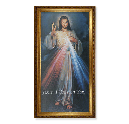Divine Mercy Picture Framed Canvas Wall Art Decor Extra Large
