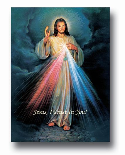 Divine Mercy Italian Poster Wall Art Decor Print Poster, Extra Large Size 19 x 27 Inches