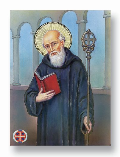 St. Benedict Italian Poster Wall Art Decor Print Poster Extra Large