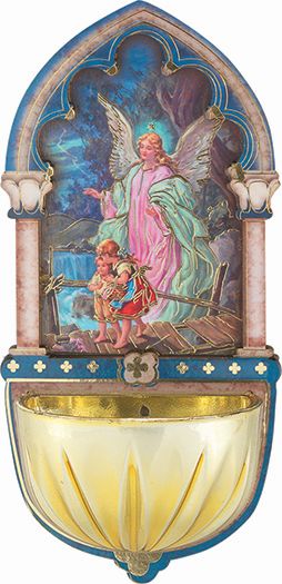 Guardian Angel Holy Water Font for Home Wall Décor