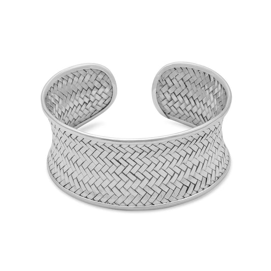 Extel Concave Woven Cuff Bracelet