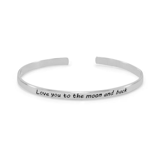 Extel "Love you to the moon and back" Cuff Bracelet