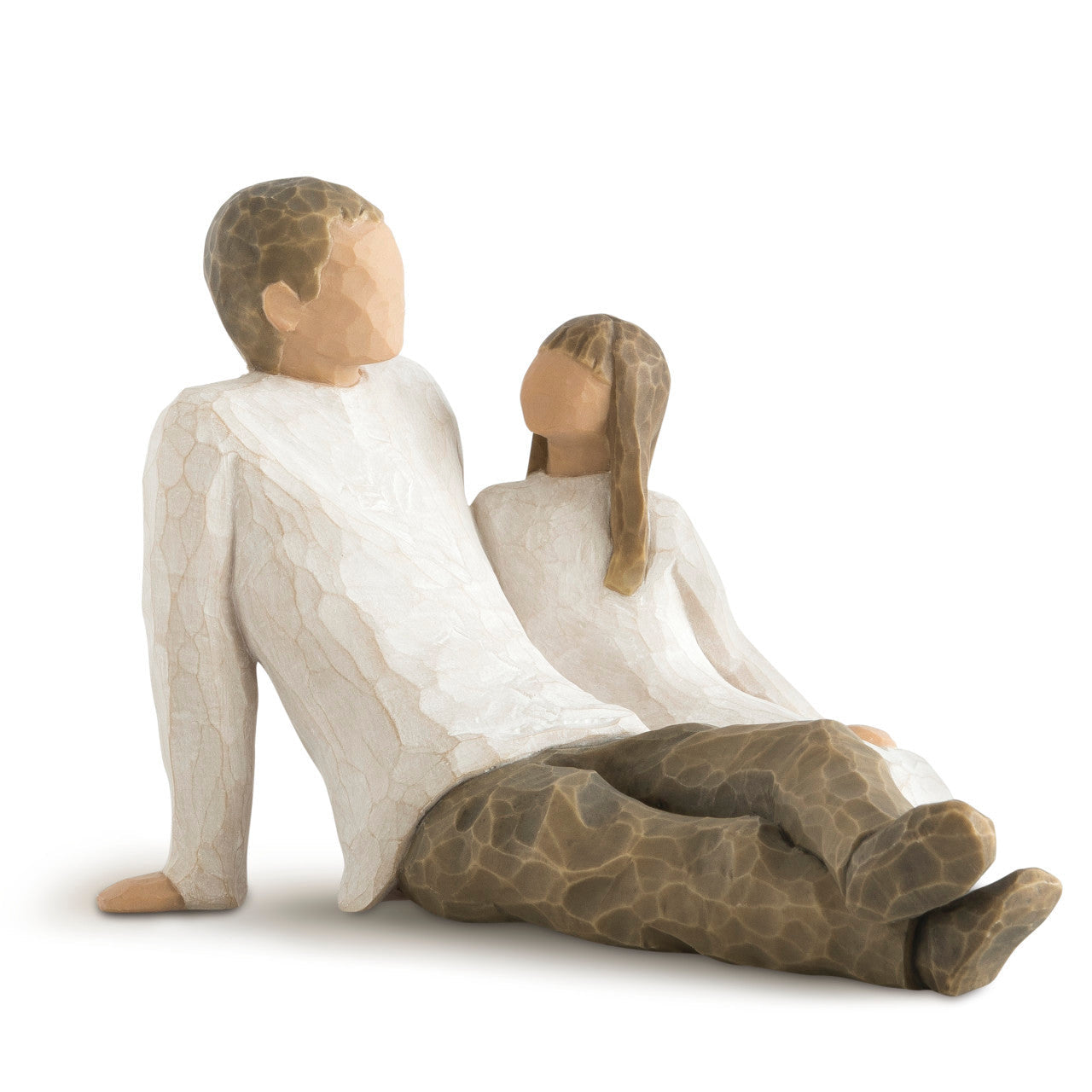 Willow Tree Father and Daughter Hand-Carved Figurine