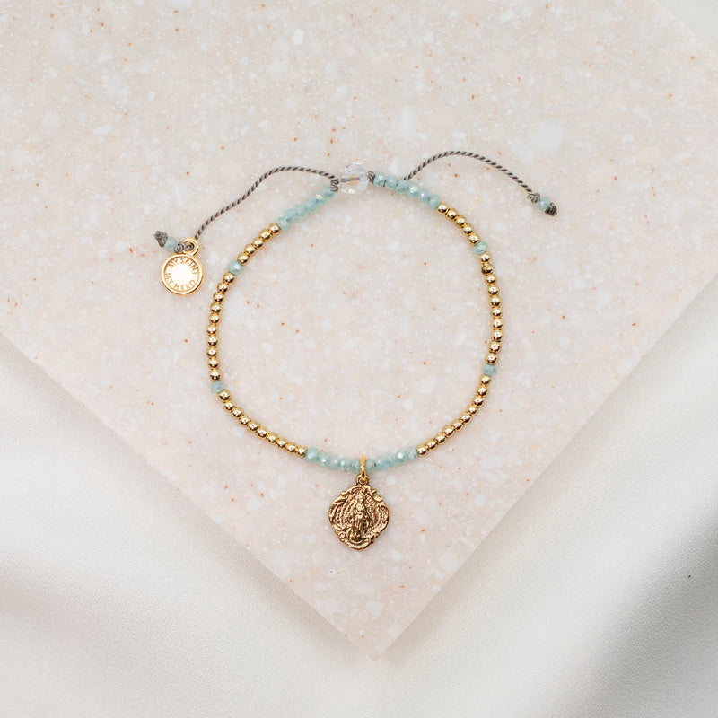 Rays of Light Bracelet with Sterling Silver and Gold Beads