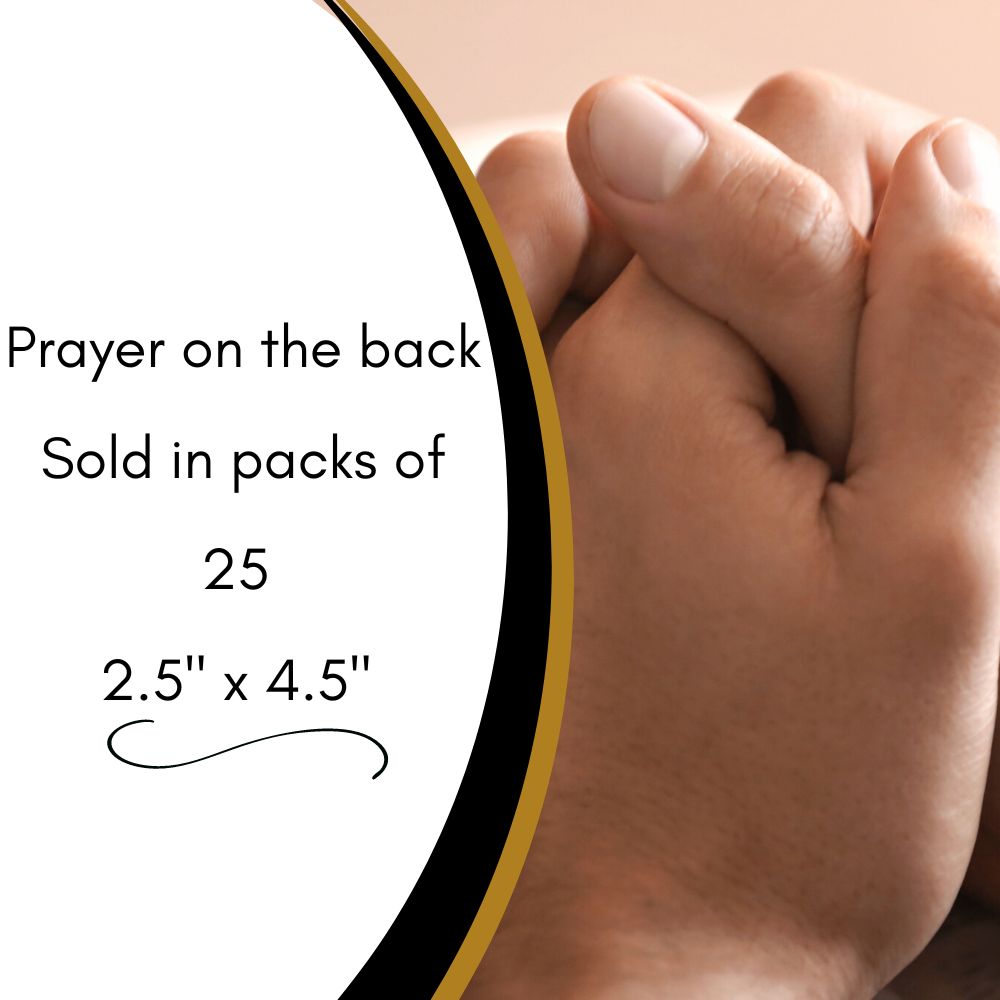 Saint Joseph Protection of Homes Laminated Catholic Prayer Holy Card with Prayer on Back, Pack of 25