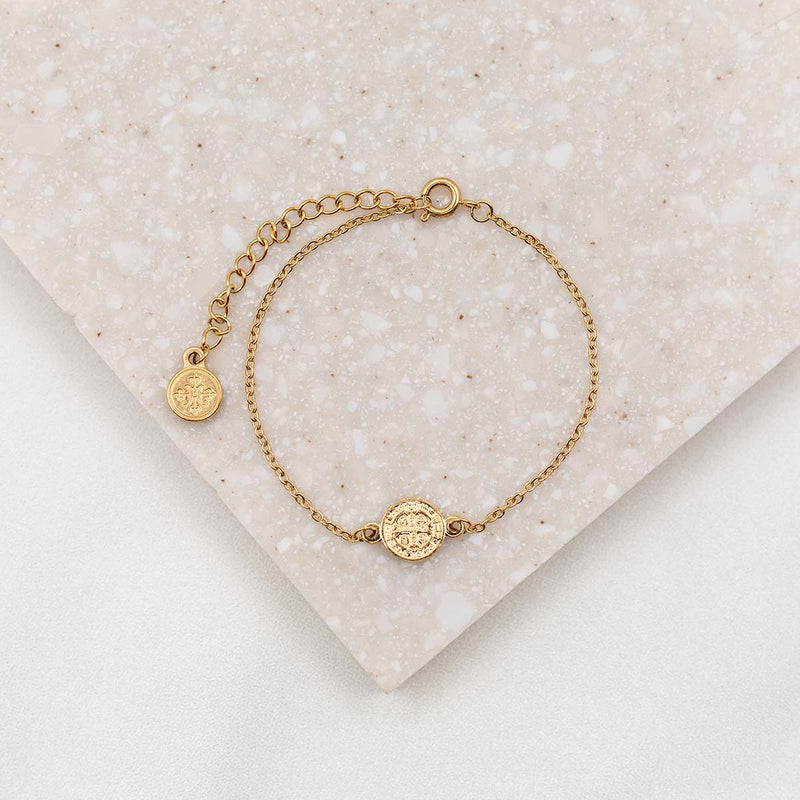 Breathe Chain Bracelet Adjustable Gold Silver Stainless Steel