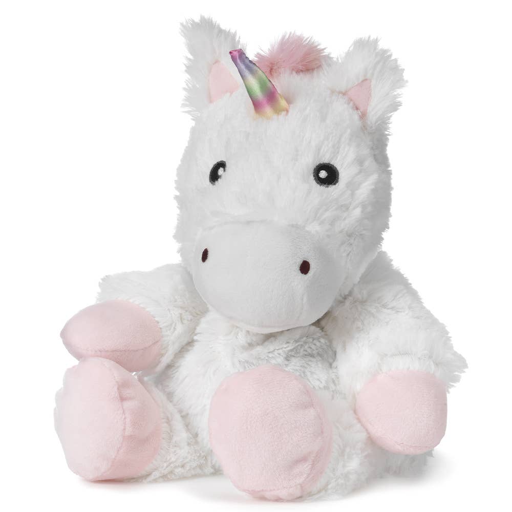 White Unicorn Warmies Plush Microwaveable Comfort Toy