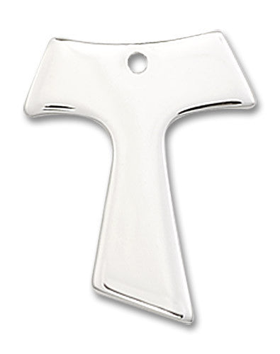 Extel Medium Sterling Silver Tau Cross Medal, Made in USA