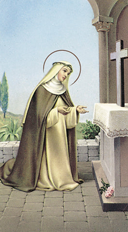 Saint Rose of Lima Paper Catholic Prayer Holy Card Pack of 100
