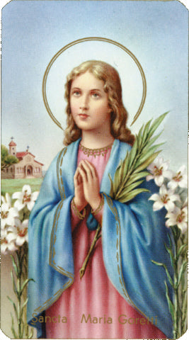Saint Maria Goretti Paper Catholic Prayer Holy Card Pack