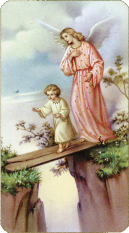 Guardian Angel Paper Catholic Prayer Holy Card Pack of 100