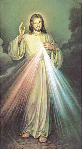 The Divine Mercy Paper Catholic Prayer Holy Card Pack of 100